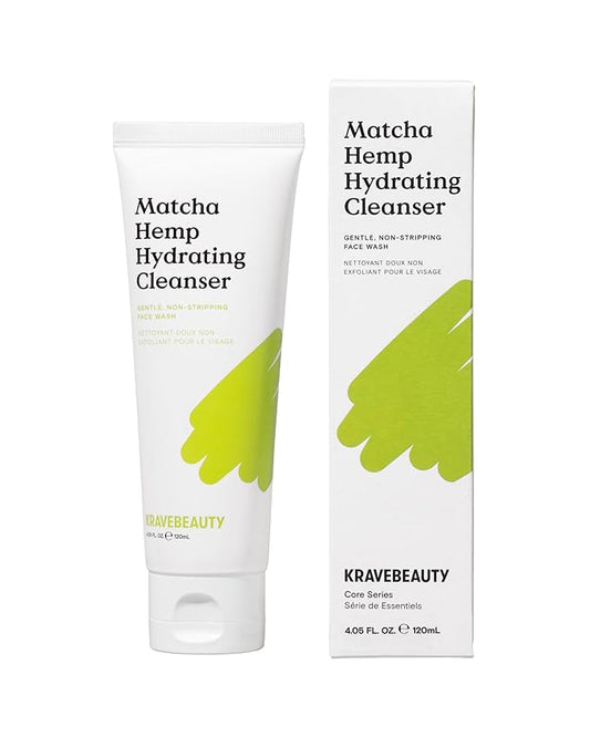 KraveBeauty Matcha Hemp Hydrating Cleanser, Non-Stripping