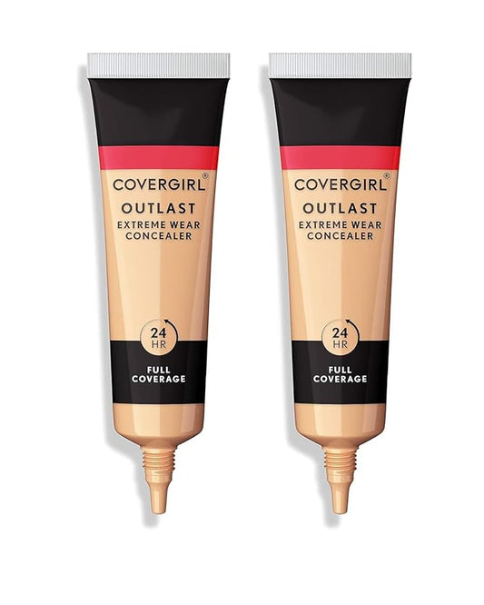 COVERGIRL Outlast Extreme Wear Concealer, Golden Ivory 802, Shelf Pack of 2