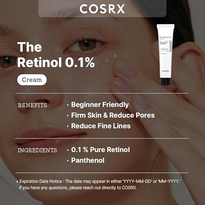 Cosrx retinol cream, 0.67 oz,