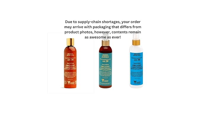 NO Sunscreen Golden Tanning Organic Carrot Oil 8.5 Ounces