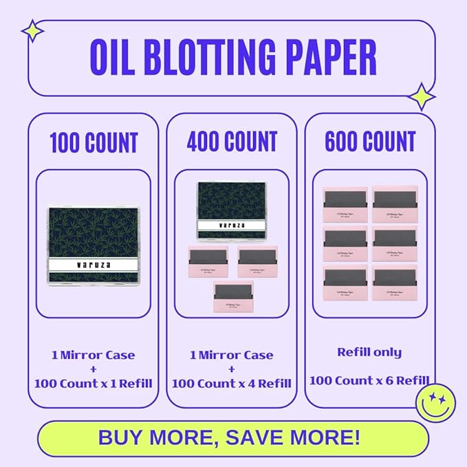 [600 Counts Refills Only] Natural Bamboo Charcoal Oil
