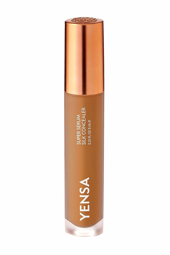 YENSA Super Serum Silk Concealer - Age-Defying Asian Skincare, Natural Superfood Ingredients Cover Imperfections, Boost Collagen (Medium 2) - .20 fl oz