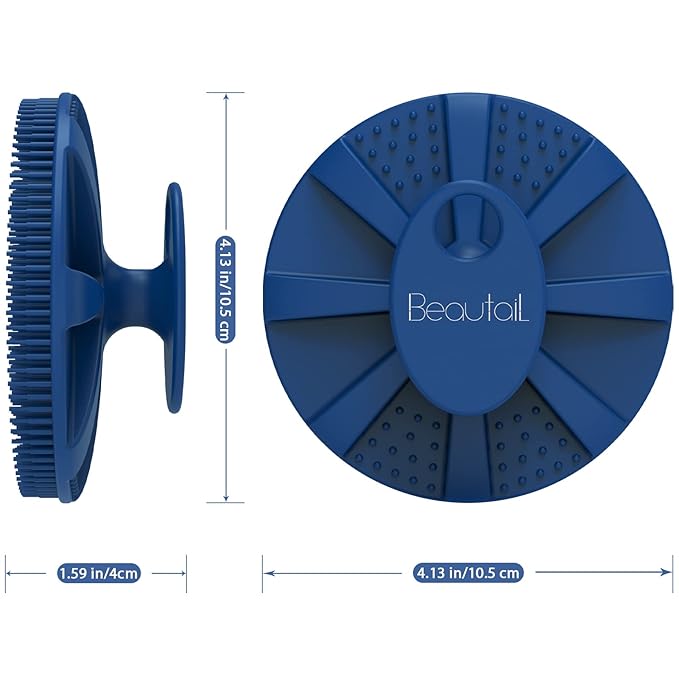 Silicone body scrubber shower bath