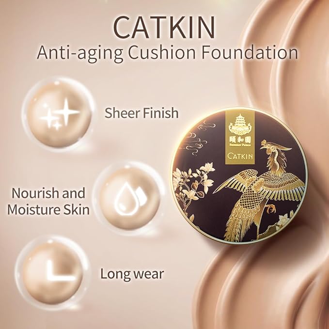 Catkin Phoenix Cushion Foundation Buildable Coverage Anti-Aging Serum 0.46 Oz