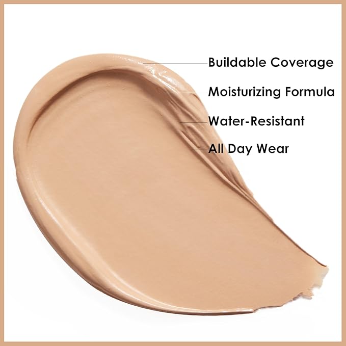 FOCALLURE FIX CORRECTOR Concealer Stick, Full Coverage Concealer Makeup, Color Corrector for Dark Circles, Including Replaceable Applicator, YL04 CAFE