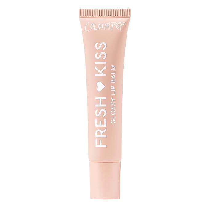 ColourPop Fresh Kiss Glossy Lip Balm - Hydrating Lip Care Enriched with Peptides, Hyaluronic Acid, Shea Butter & Vitamin E for an Ultra-Cushiony Formula - Vanilla Cake (0.49 oz)