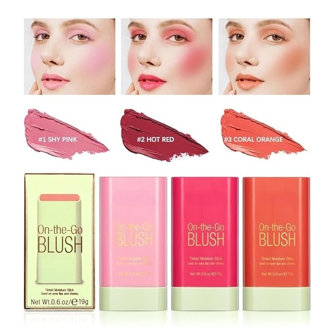 Blush Rare Beauty Liquid Blush Cream Blush Stick Lasting (3PC)