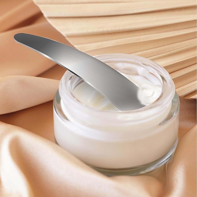 2Pcs Mini Metal Cosmetic Spatulas, Makeup Spatulas, Skincare