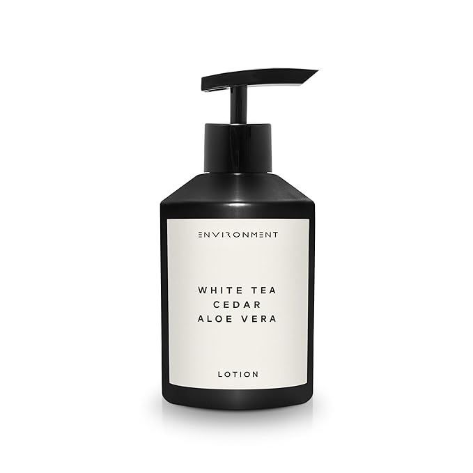 ENVIRONMENT Inspired by 5-Star Hotels WSTN Lotion, 300ml Luxury Scented Lotion (White Tea | Cedar | Aloe Vera) Bathroom Luxury, Men & Women High-End Body Lotion, Hand Cream, Dry Skin Treatment