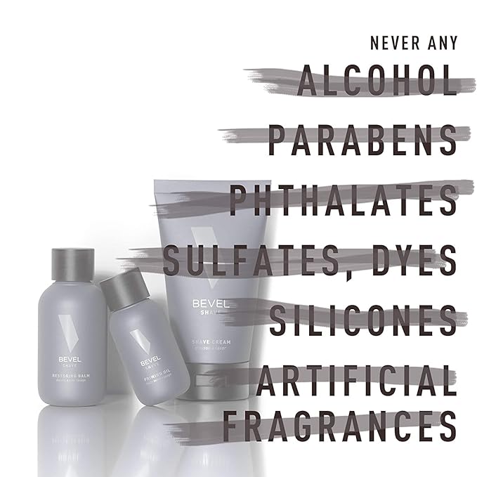 Bevel After Shave Balm for Men with Shea Butter and Jojoba Oil, Soothes and Cools Skin to Help Prevent Ingrown Hairs and Razor Bumps, 4 Fl Oz (Packaging May Vary)