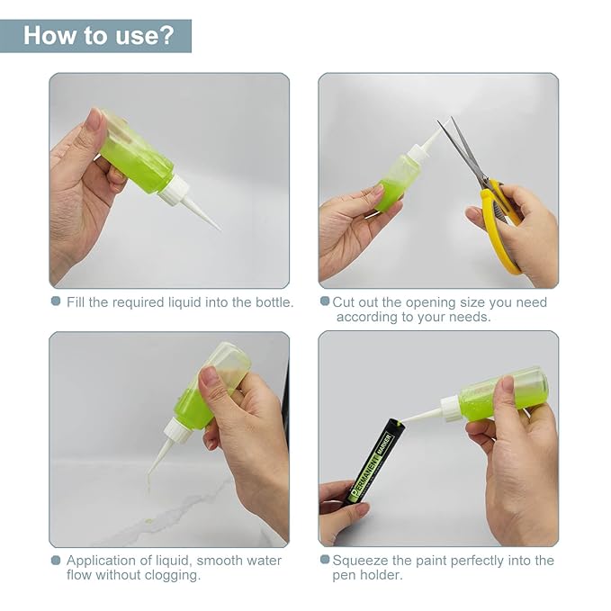 BlingKingdom 6pcs 50ml Squeeze Applicator