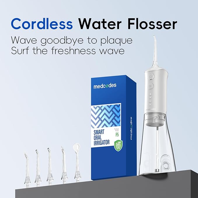 Water Flosser Cordless for Teeth - Dental Cleaning 10oz