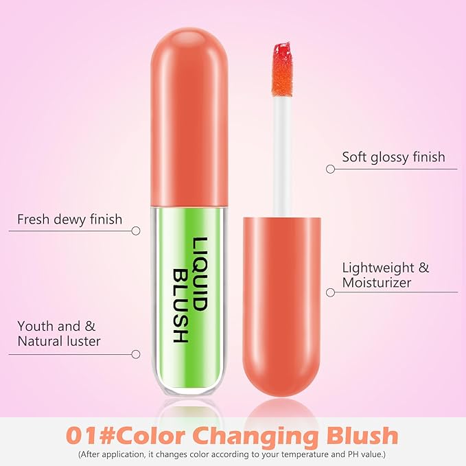 Boobeen Color Changing Liquid Blush Long Lasting Waterproof Dewy Finish