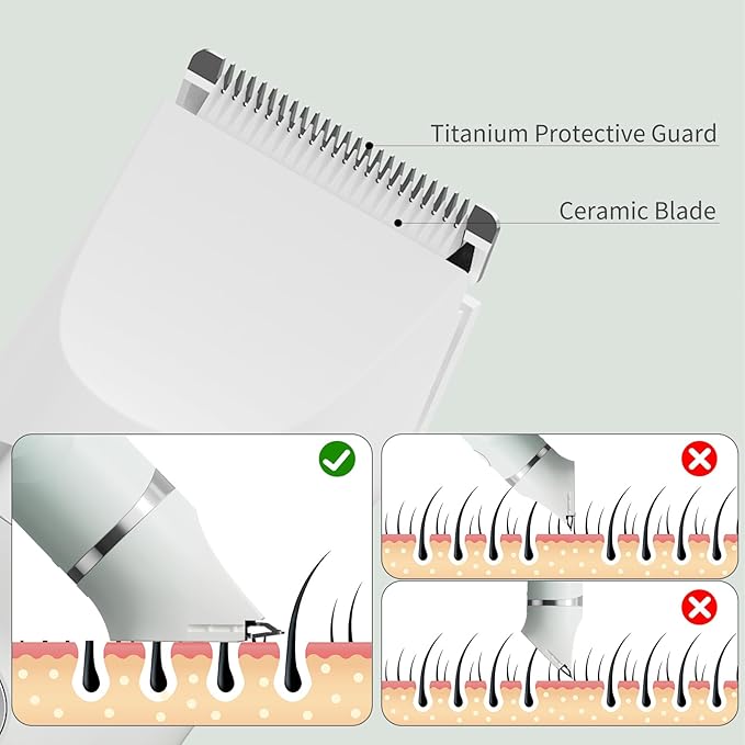 RUIM Bikini Trimmer for Women, 3-in-1 Electric Razors for Women, Waterproof Rechargeable Pubic Hair Trimmer with LED Display