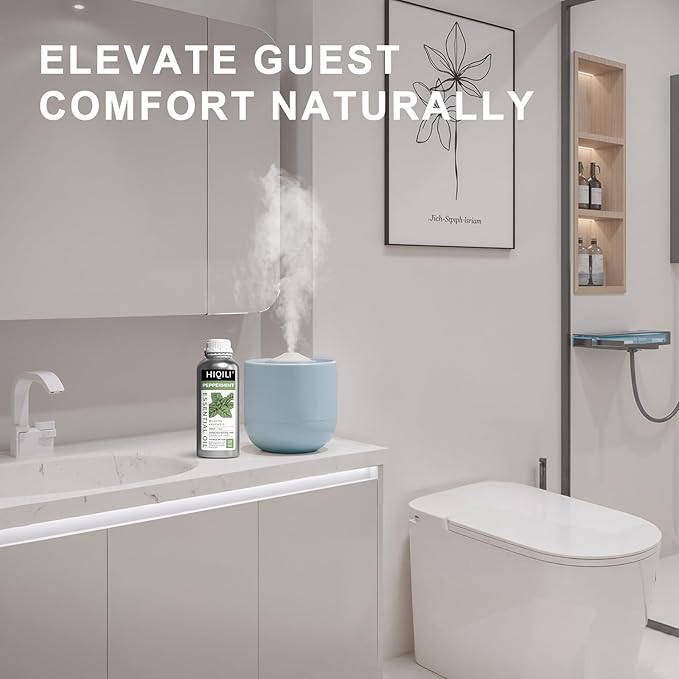 HIQILI Peppermint Essential Oil 32oz 100% Pure Natural Aromatic Oil for Freshening Air, Hair Care, DIY Soap, SPA & Home Use