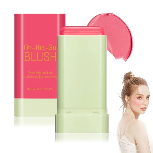 Blush Cream for Cheeks,Face Matte Contour Blush Makeup,Buildable Shimmer Facial Cheek Blusher Shades,Blendable Cosmetic Makeup Blush 03