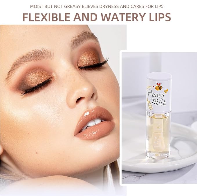 2Pcs Crystal Jelly Moisturizing Lip Oil Hydrating Lip Gloss Set, Non-sticky Fresh Texture Nourishing Plumping Lip Oil Long Lasting Lip Care Tools