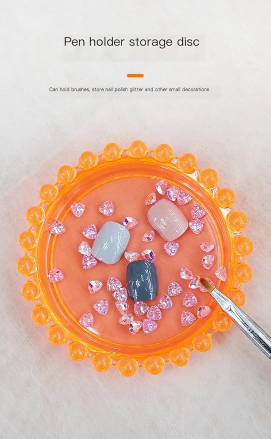 Makeup Mixing Palette Nail Polish Color Mixing Plate, Nail Art Tools Palette, Pigment Transparent Makeup Palette for Lipstick Eyeshadow Color Test Make up Tools Makeup Palettes (Pearl-yellow)