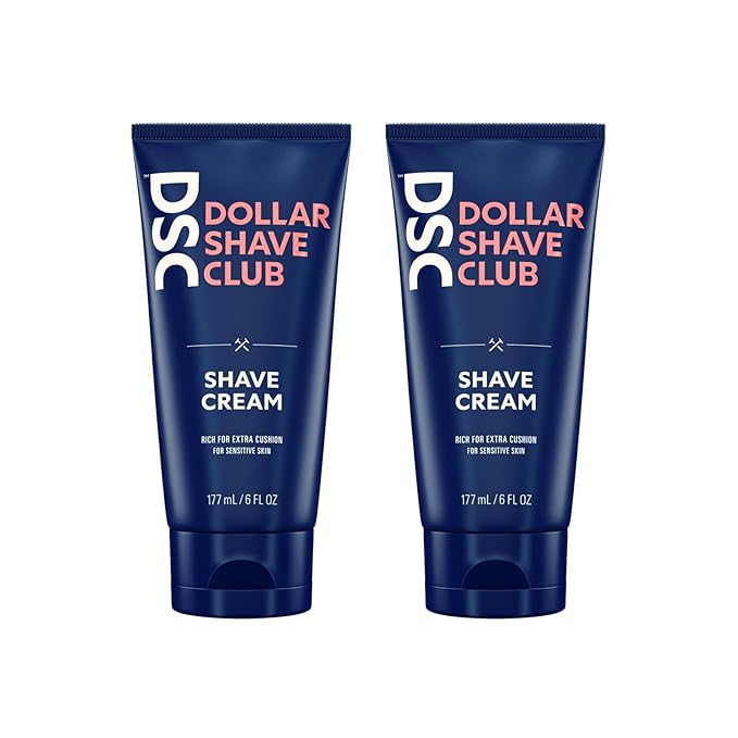 Dollar Shave Club | Shave Cream 6 ounce (2 Pack) | Hydrating Shaving Cream for Sensitive Skin