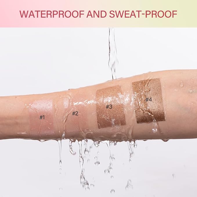 Multi-Use Makeup Bronzer Stick for Effortless Glow - Hydrating Solid Moisturizer with Natural Bronze Tint for Eyes, Lips & Cheeks (# 1Warm Glow)