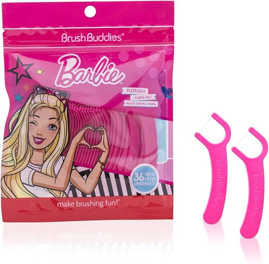 Brush Buddies Barbie Flossers, Pink