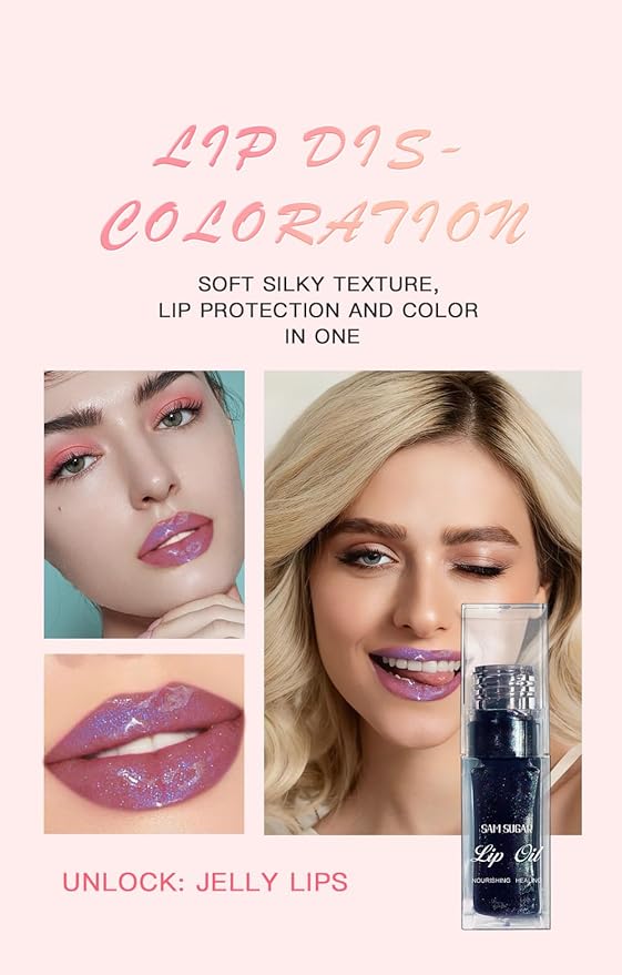 Conversionh Magic Color Changing Lip Oil, Long Lasting Lip