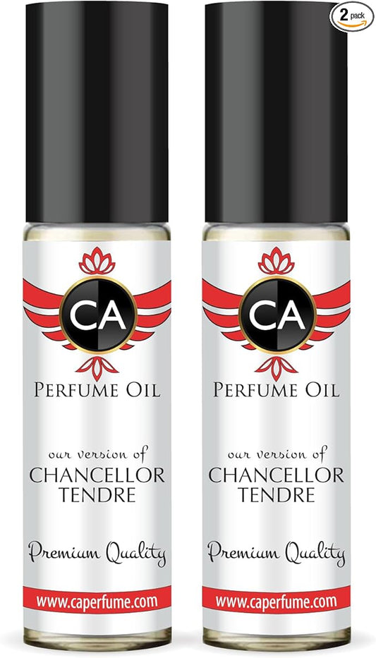 CA Perfume Impression of Chancellor Tendre For Women Fragrance Dupes Perfume Body Oil Roll-On 0.3 Fl Oz-X2