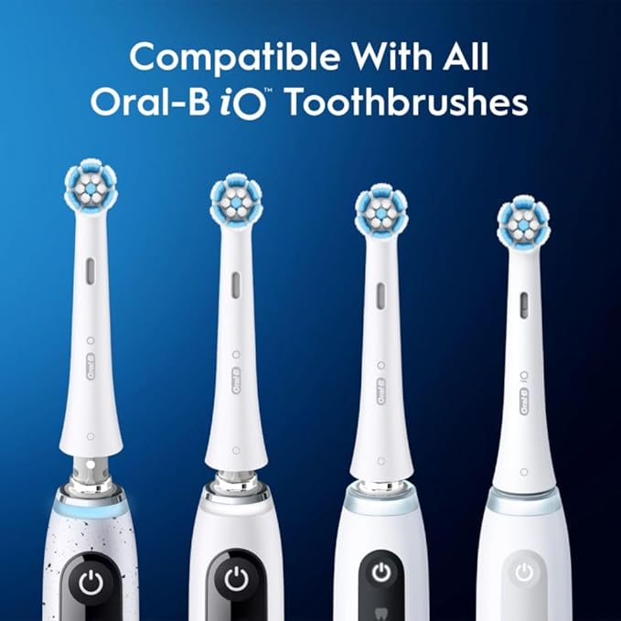Oral-B iO Series Gentle Care Electric Toothbrush Replacement Brush Heads for an Oral-B Electric Toothbrush, 2 count, White