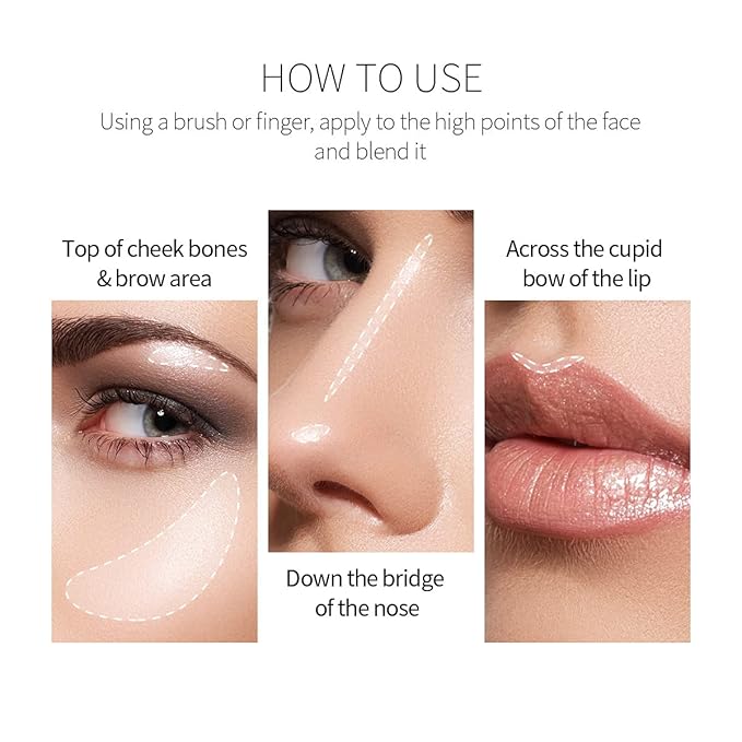 2 Pack PHOERA Shimmer Body Lotion, High Gloss Body