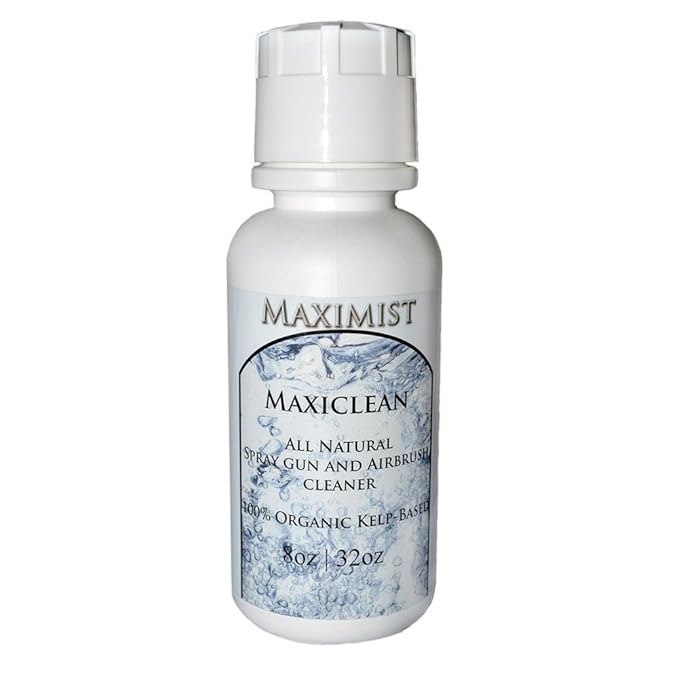 MaxiMist MaxiClean Organic, Natural Airbrush Spray Tanning Spray Gun Cleaner 8 oz - (use for spray tan equipment)