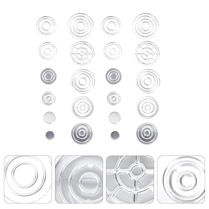 Lurrose 22pcs Empty Metal Pans Tin Palette Eyeshadow Pans Watercolor Palette Refillable Container Eyeshadow Blush Lipstick Organizer for Cosmetic Palettes