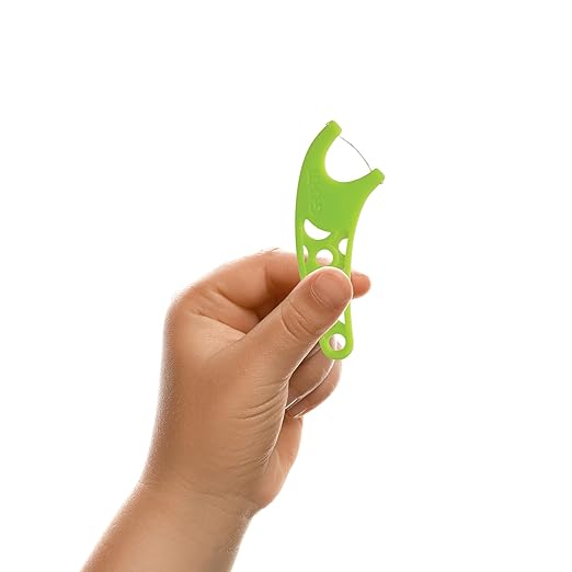 GUM Crayola Kids Flossers with Fluoride - Designed for Little Hands - Fun Grape Flavor - Easy to Use Kids Floss Picks for Children Ages 3+, 40 Count (Pack of 6)