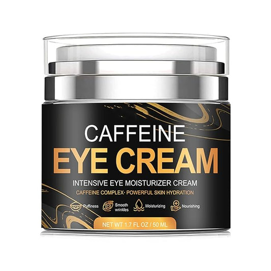 Caffeine Eye Cream for Men Anti Aging, Reduces Dark Circles, Bags, Puffiness Under Eye Cream Face Tightening Eye Lift For All Skin Types 1.7oz