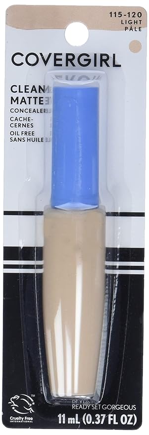 COVERGIRL - Clean Matte Concealer, Oil-Free, Lightweight Formula, Blendable, Natural-Looking Coverage, 100% Cruelty-Free
