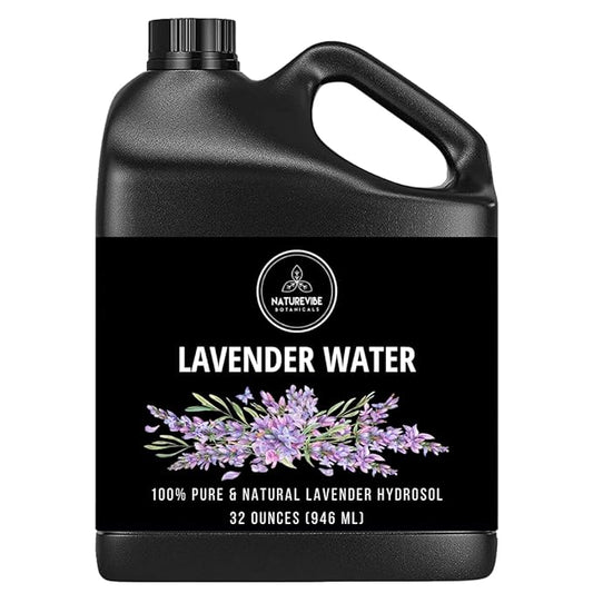 Naturevibe Botanicals Lavender Water 32 Ounces | 100% Pure and Natural | Great for Skin Care and Hair Care