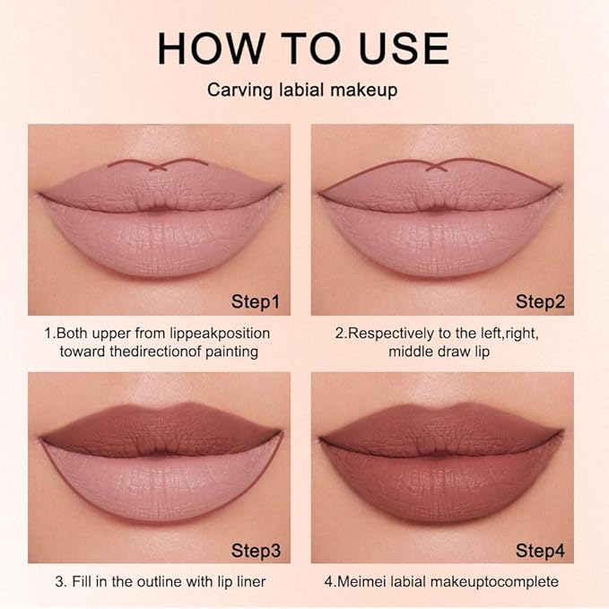 12 Colors lip liner pencils, Modern Classic Lip Liner, Lip Liner Pigmented Vegan Matte, Lasting Finish Lip Liner, Luxurious Creamy Long Lasting Lip Liner, Prevents Feathering and Fading, (03)