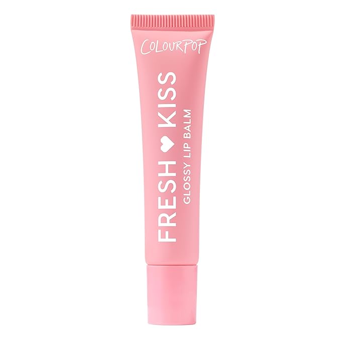 ColourPop Fresh Kiss Glossy Lip Balm - Hydrating Lip Care Enriched with Peptides, Hyaluronic Acid, Shea Butter & Vitamin E for an Ultra-Cushiony Formula - Strawberry Milk (0.49 oz)