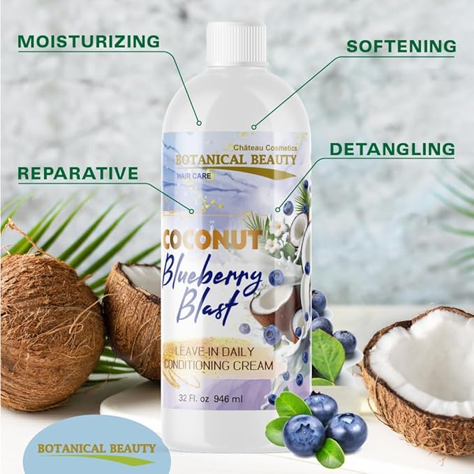 Botanical Beauty Blueberry Blast Leave-In Daily Conditioning Cream (32 Fl. Oz.)
