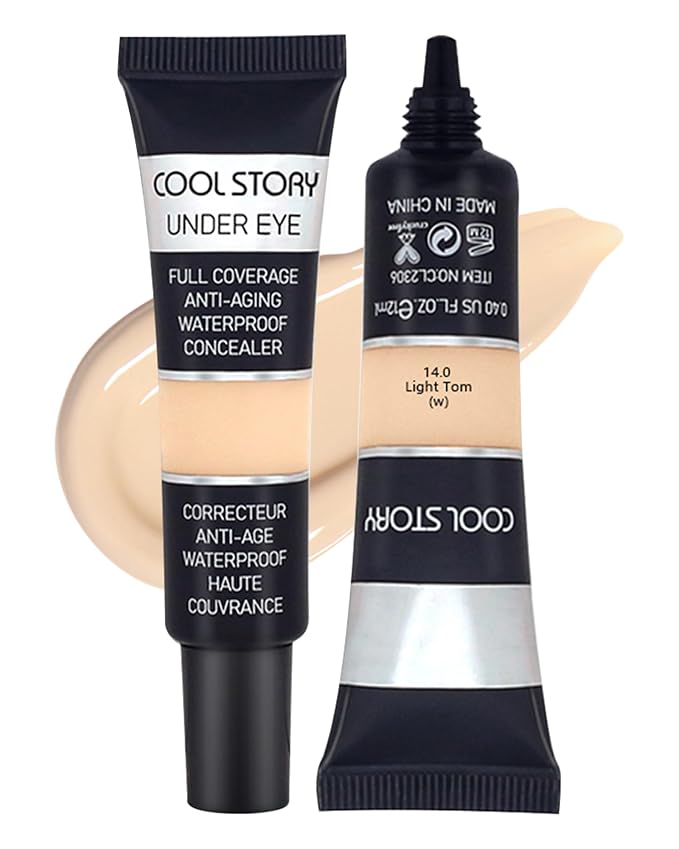 2 PCS Under Eye Concealer Full Coverage, Waterp