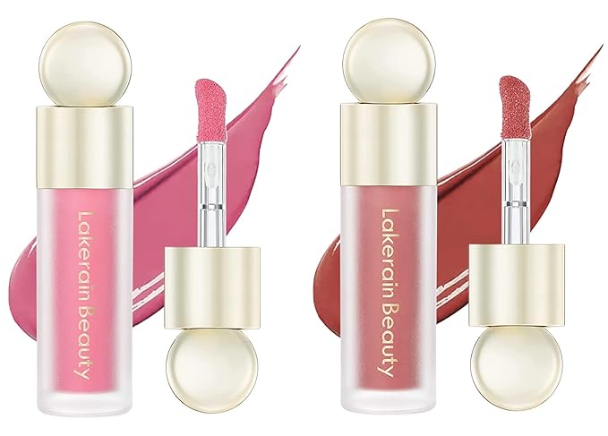 2 Colors Liquid Blush,Soft Cream Face Blush, Dewy - LOVE)