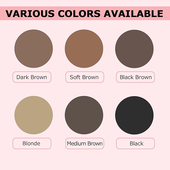 Eyebrow Color Kit with Brow Color & Eyebrow Pencil, 2-in-1 Natural Effects Eyebrow Makeup Set, Easy & Safe to Use 10ml - Blonde