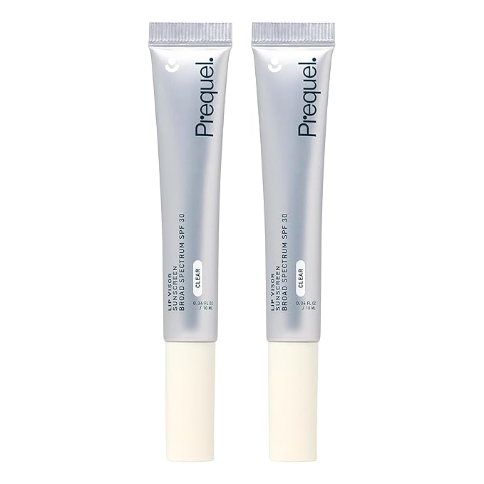 Skin Lip Visor, Clear Lip Balm with SPF 30 PA+++. Mint Flavored with Non-Sticky Finish – Moisturizing Semi Gloss Balm Sunscreen for Daily Use - 2 Pack