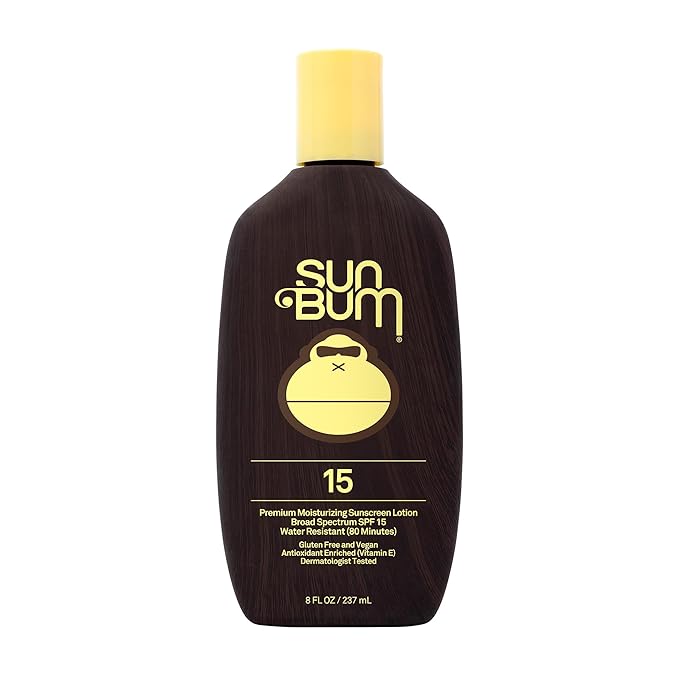 Sun Bum Original SPF 15 Sunscreen Body Lotion - Broad Spectrum Moisturizing Sunscreen with Vitamin E - Hawaii 104 Act Compliant (Made without Octinoxate & Oxybenzone) - 8 oz