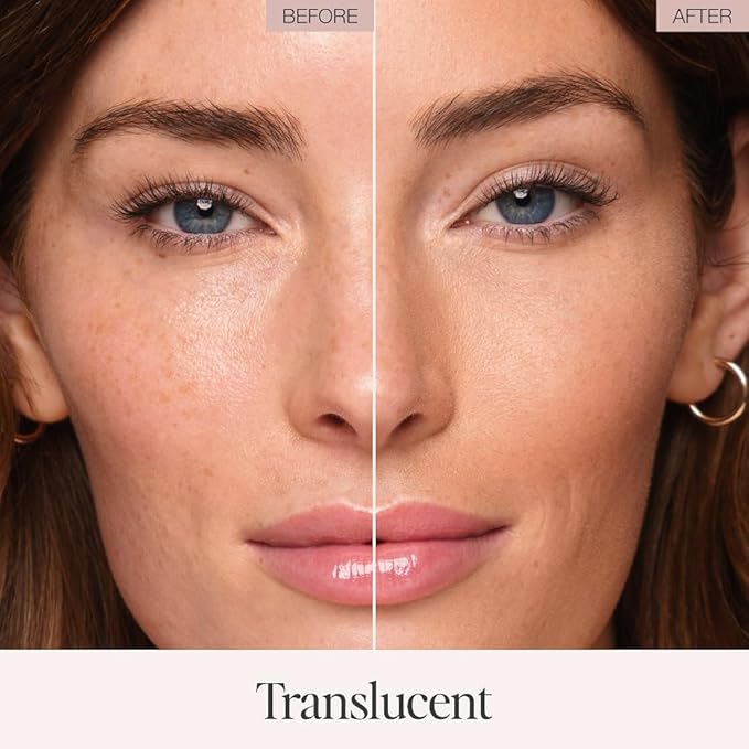 Jouer Soft Focus Hydrate & Setting Powder - Pressed Powder with Matte Finish - Blurring Powder for Fine Lines and Pores - Set Face Makeup Foundation or Concealer - Translucent