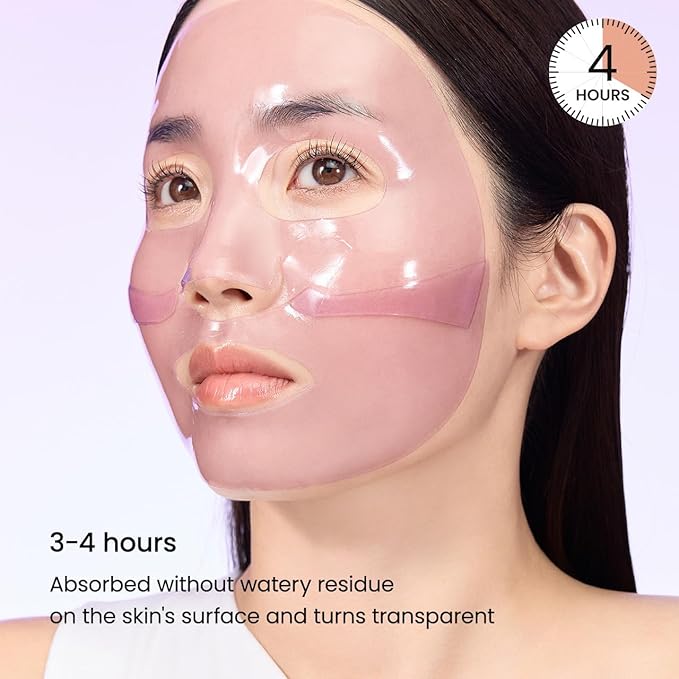 BIODANCE Rejuvenating Caviar PDRN Real Deep Mask, Overnight Hydrogel Mask, Skin Firming & Radiance Boost, Enhancing Recovery for All Skin Types, Korean Skincare | 1.19oz(34g) x 4ea