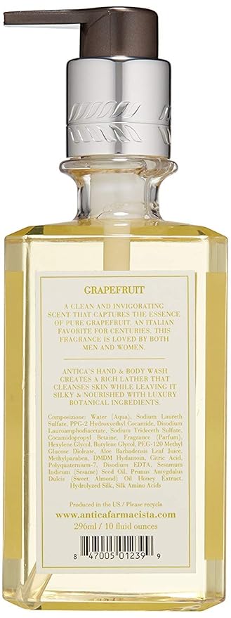 Antica Farmacista Hand Wash -Grapefruit, 10 Fl Oz (Pack of 1)