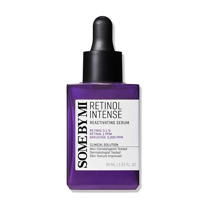 SOME BY MI Retinol Intense Reactivating Serum – 1.01oz, 30ml – Korean Bakuchiol Retinol Serum for Face Firming – Improves Signs of Aging, Minimizes Pore Size & Refines Skin Texture – Korean Skin Care