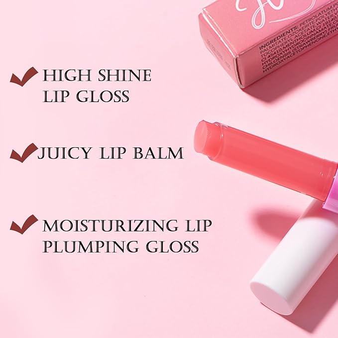 DAGEDA Tinted Lip Balm, Moisturizing Magic Color Changing Lipstick, Soothing Hydrating Lip Balm Tinted, Glossy Lip Plump Gloss Butter Balm, Lightweight, Non-Greasy, 05