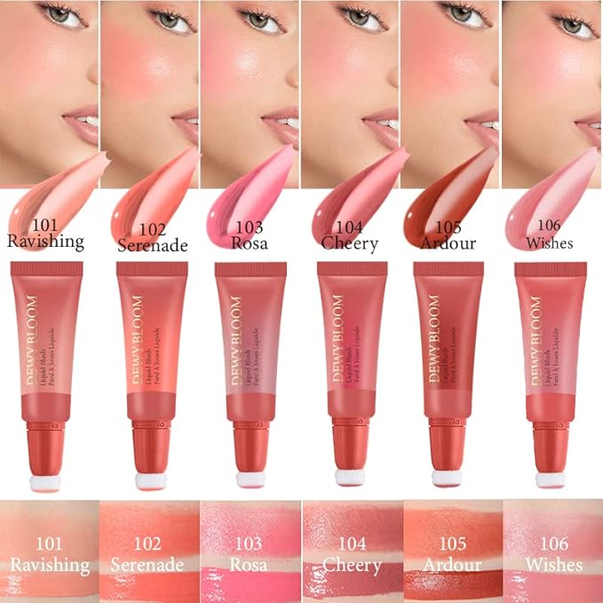 Blush Beauty Wand,Matte Face Blush Contour Wand with