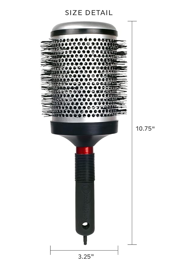 Cricket Technique Thermal Hair Brush #450 3.25” Curling, and Styling – Heat-Retaining Barrel with Anti-Static Tourmaline Bristles, Round Thermal Brush, Ideal for All Hair Types